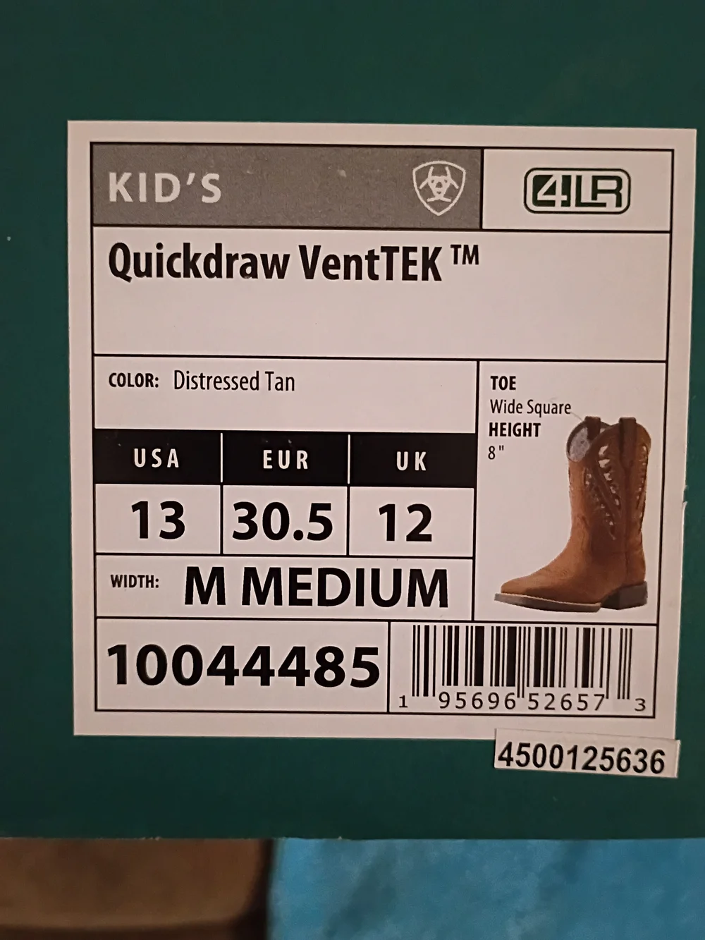 Boys Brown Western Leather Cowboy Boots